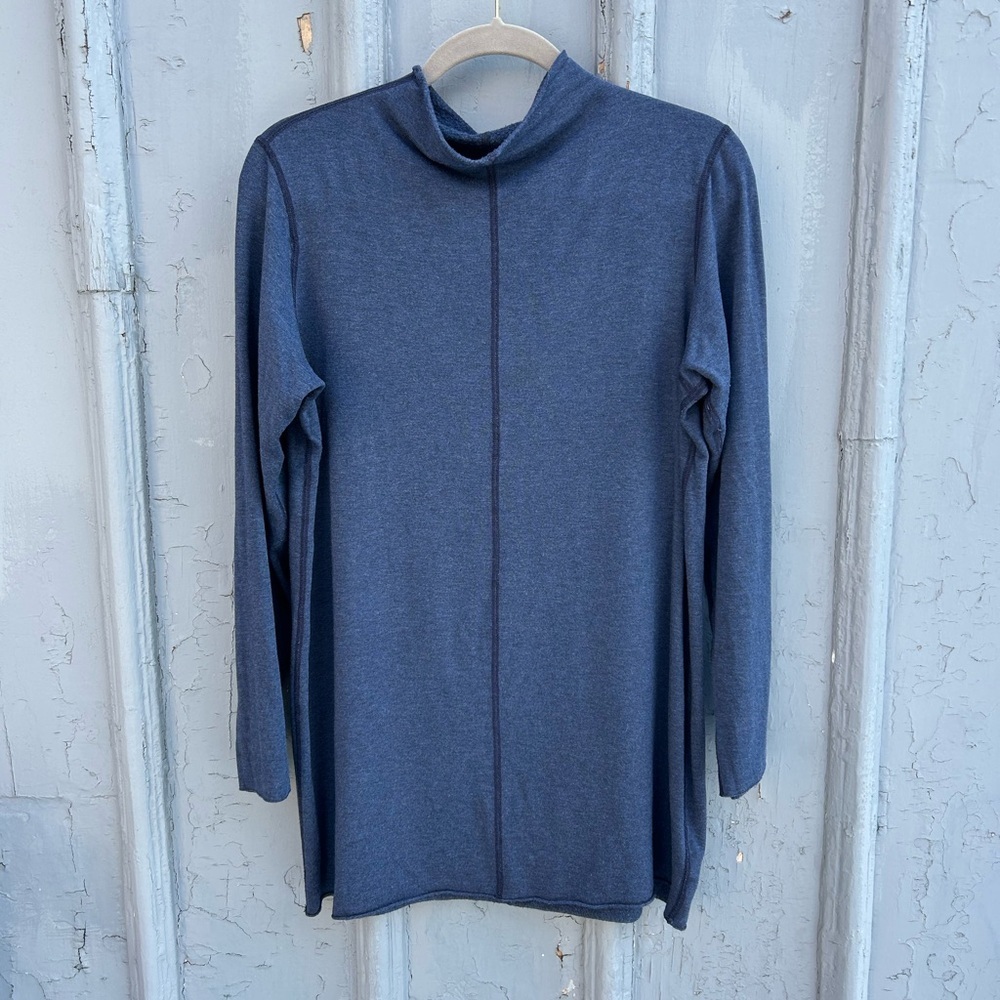 Miik Black Soft Mock Neck Top – Size M